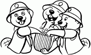 Beavers sharing the experience