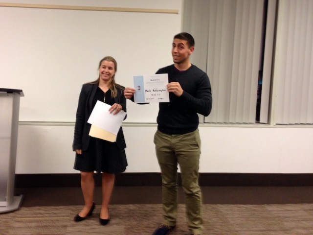 Mark wins second place